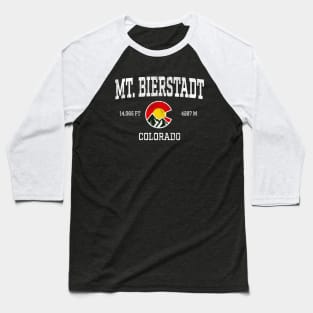 Mt Bierstadt Colorado 14ers Vintage Athletic Mountains Baseball T-Shirt